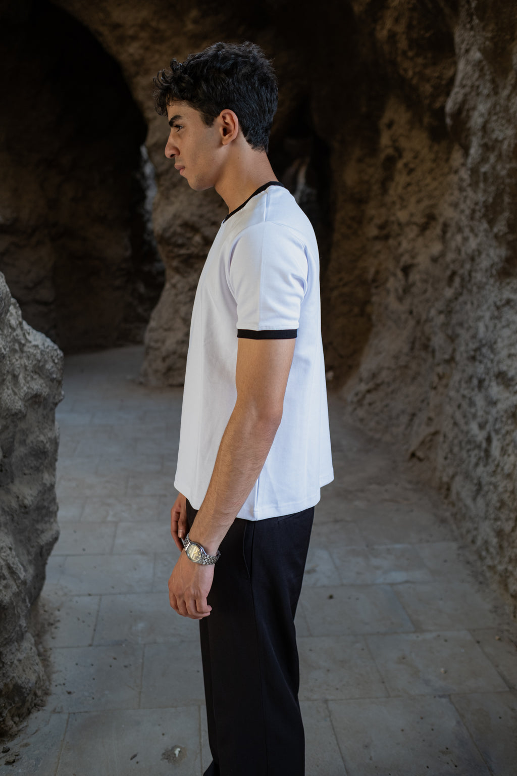 PREMIUM RINGER WHITE T-SHIRT