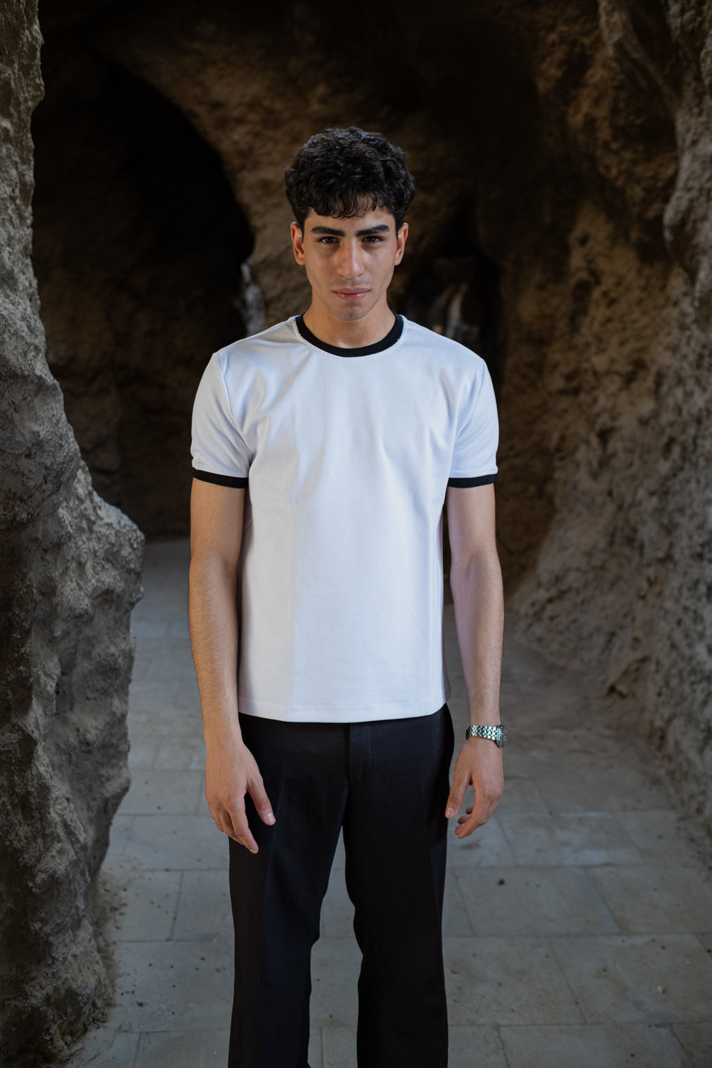 PREMIUM RINGER WHITE T-SHIRT