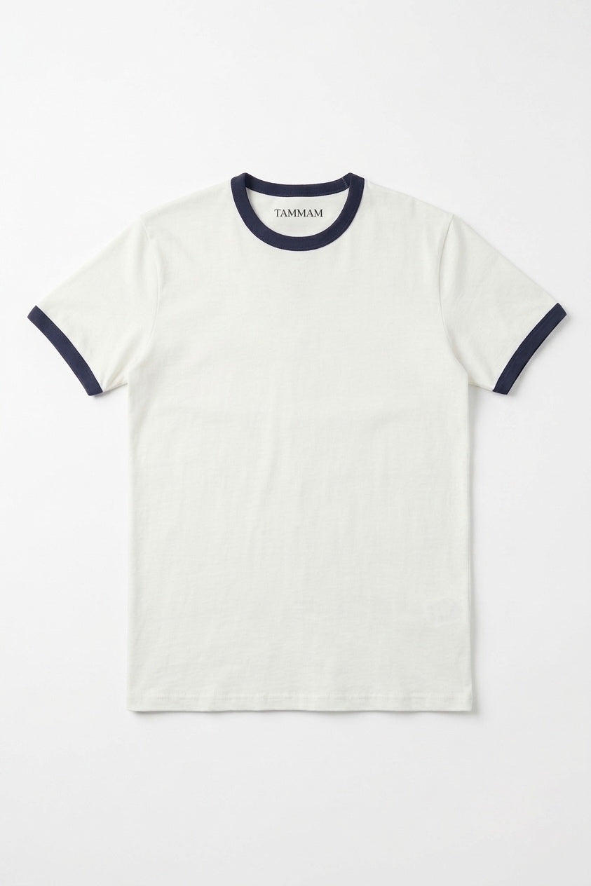 PREMIUM RINGER WHITE T-SHIRT