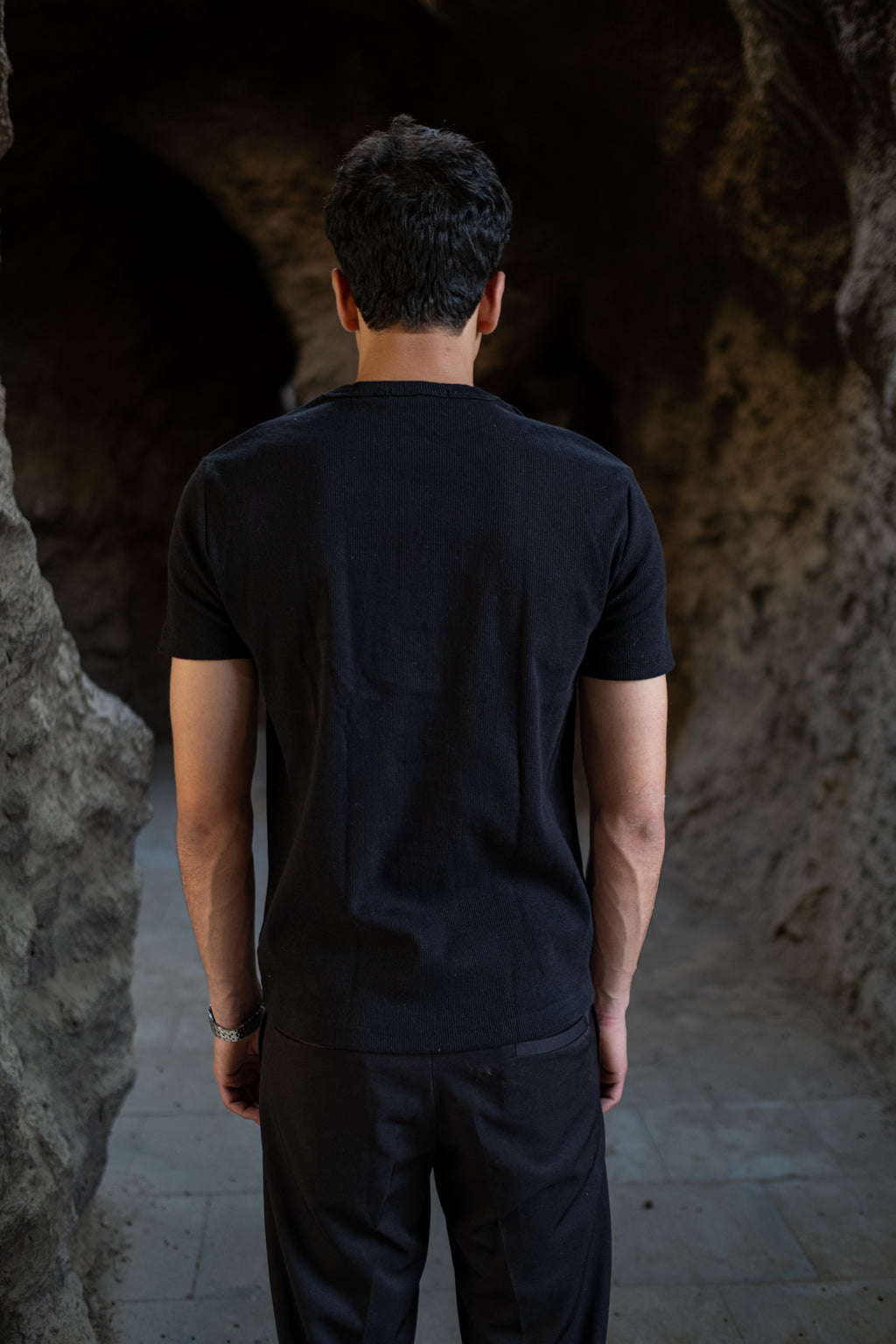 Black Henley T-shirt