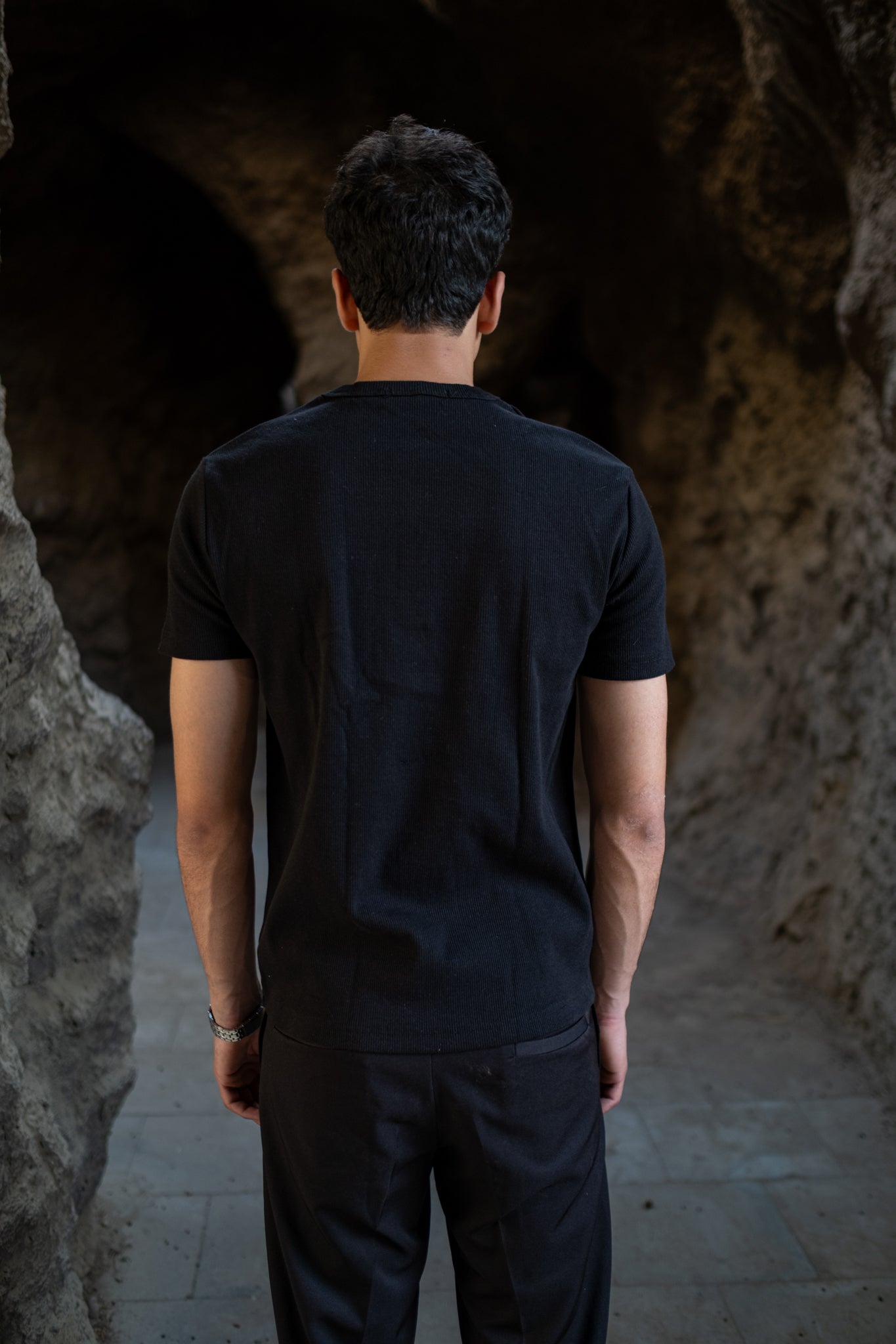 Black Henley T-shirt
