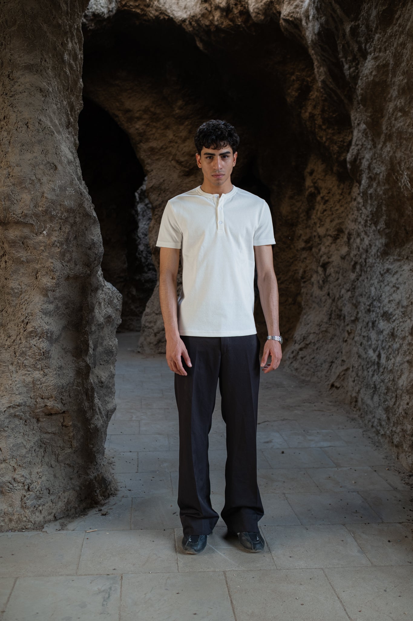 White Henley T-Shirt