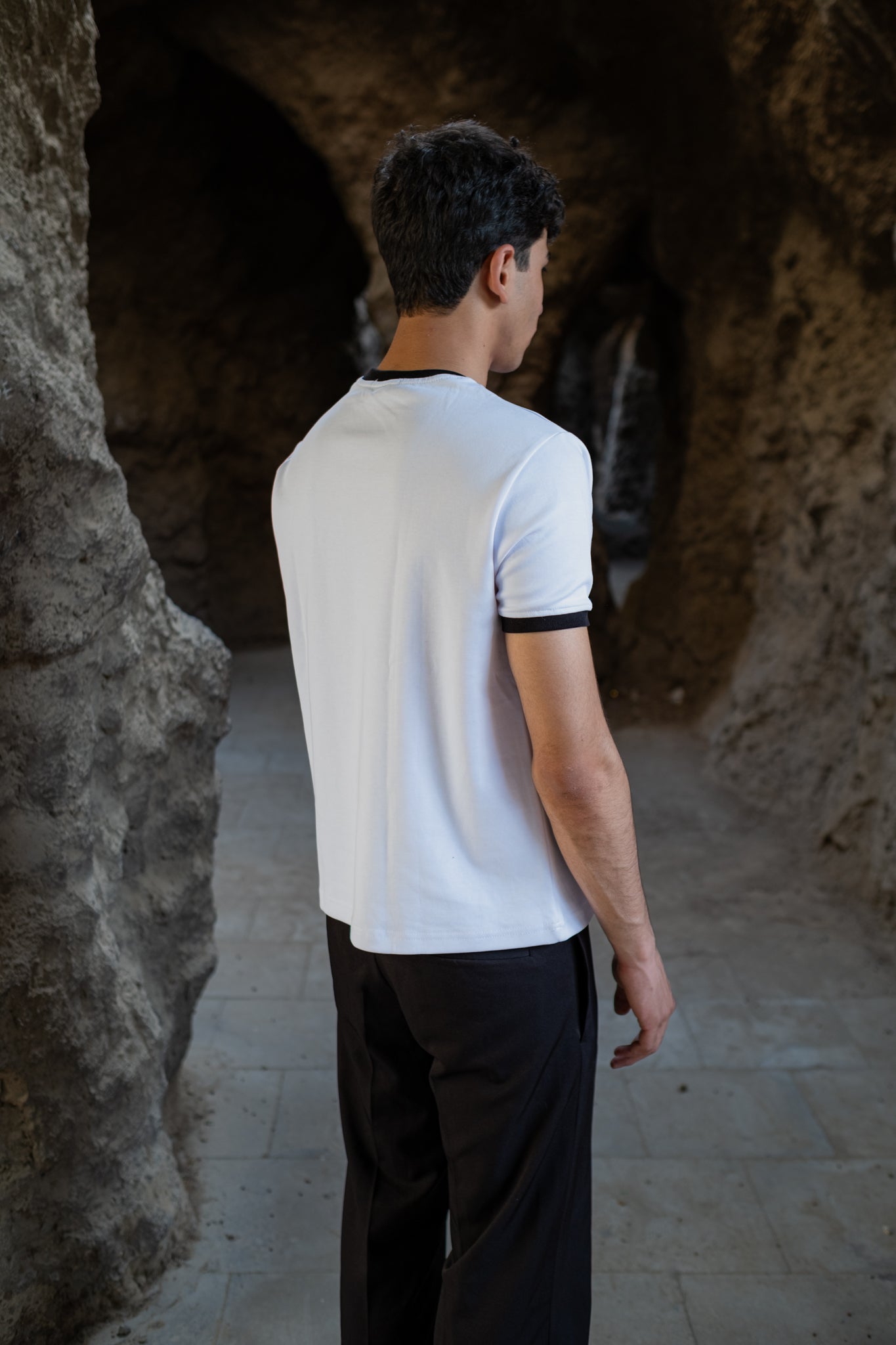 PREMIUM RINGER WHITE T-SHIRT