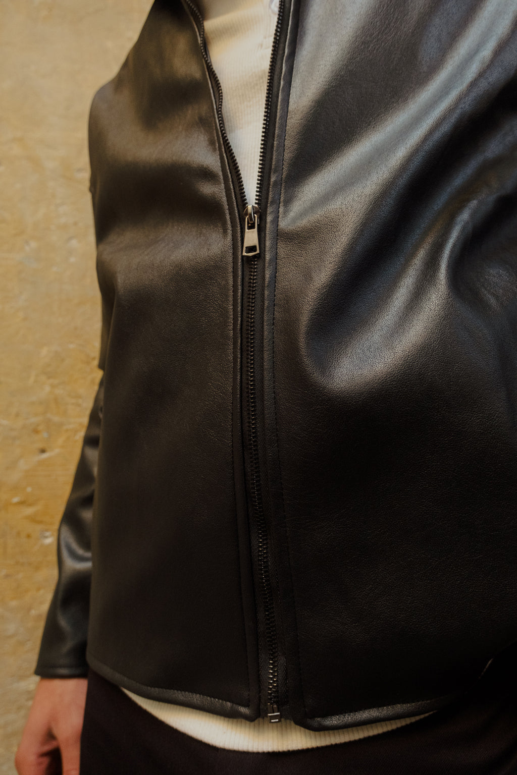 Leather jacket black