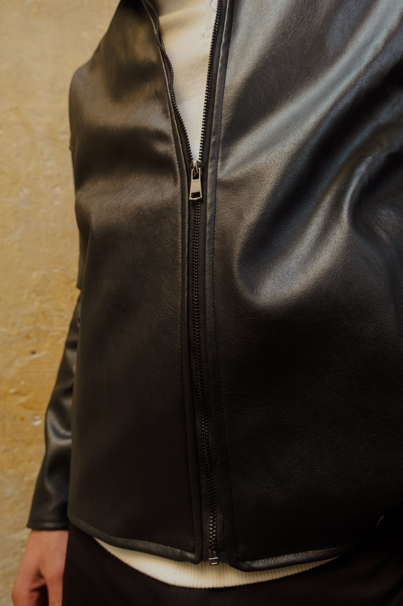 Leather jacket black