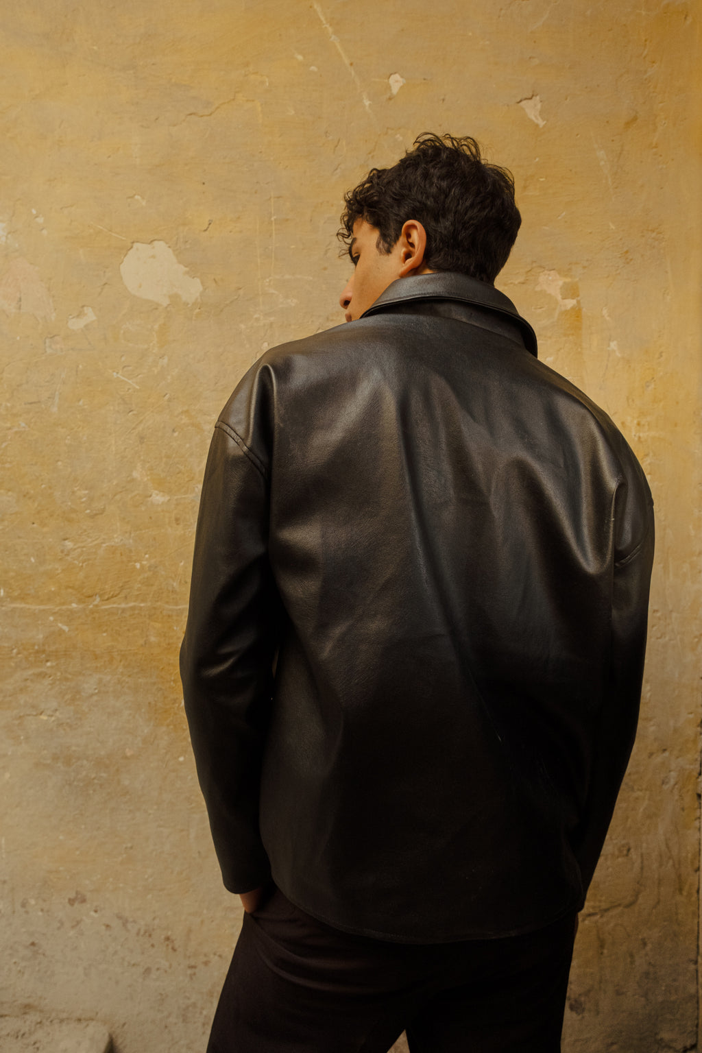 Leather jacket black