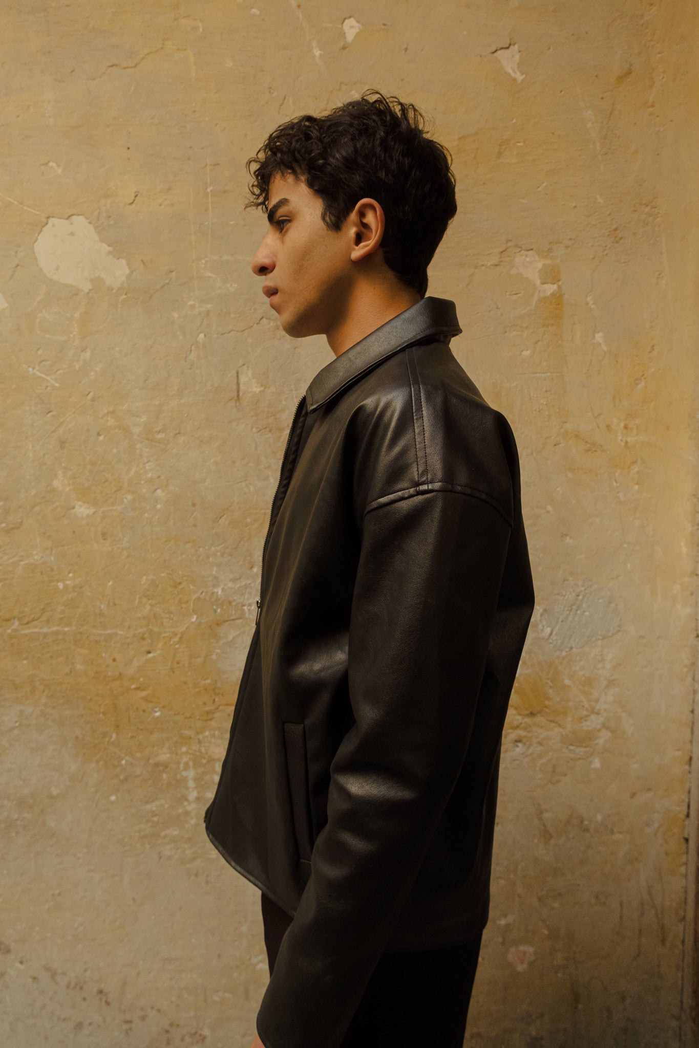 Leather jacket black