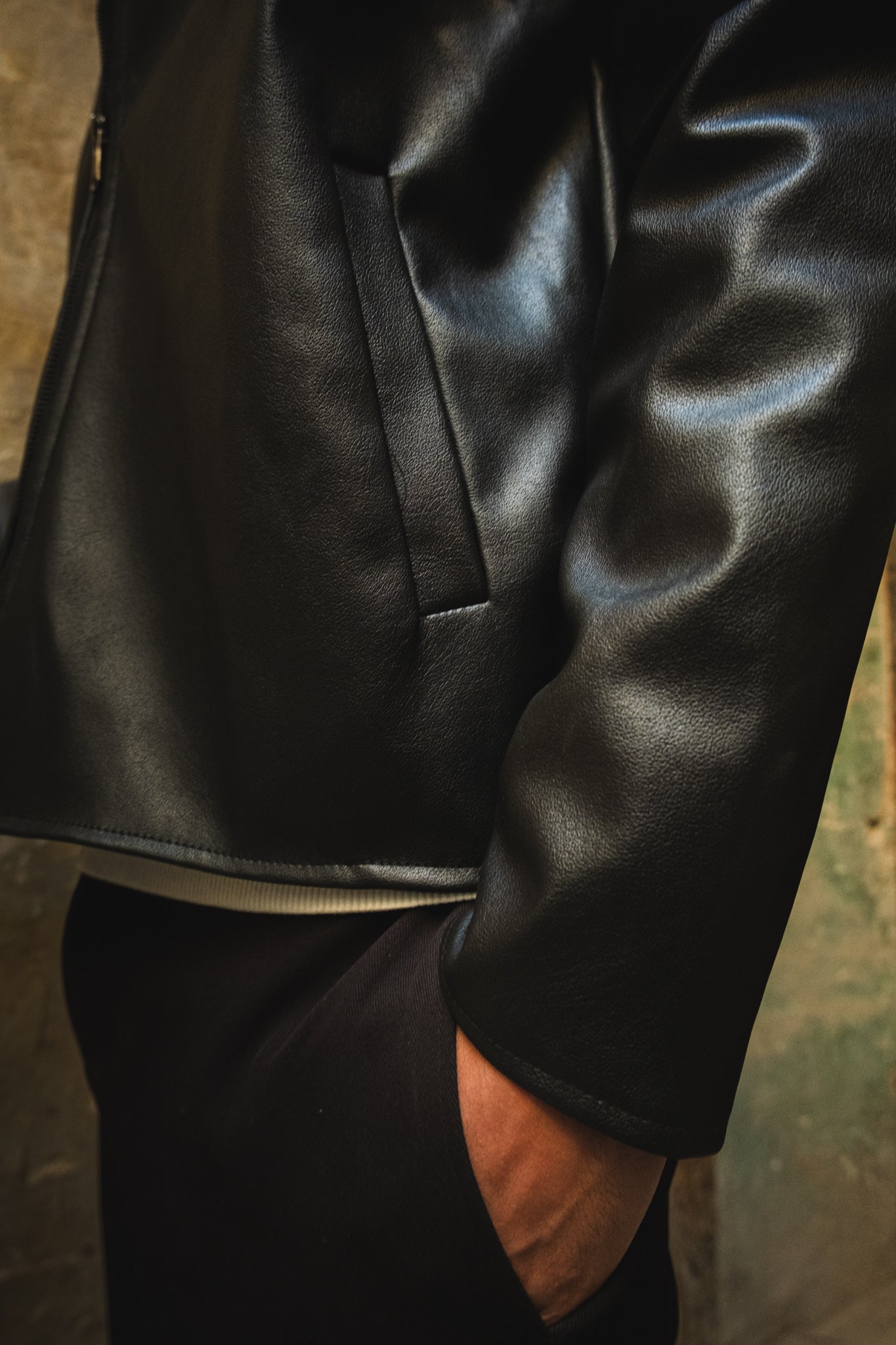 Leather jacket black