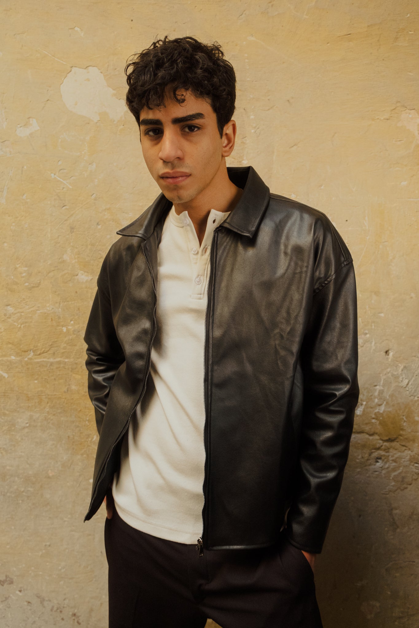 Leather jacket black