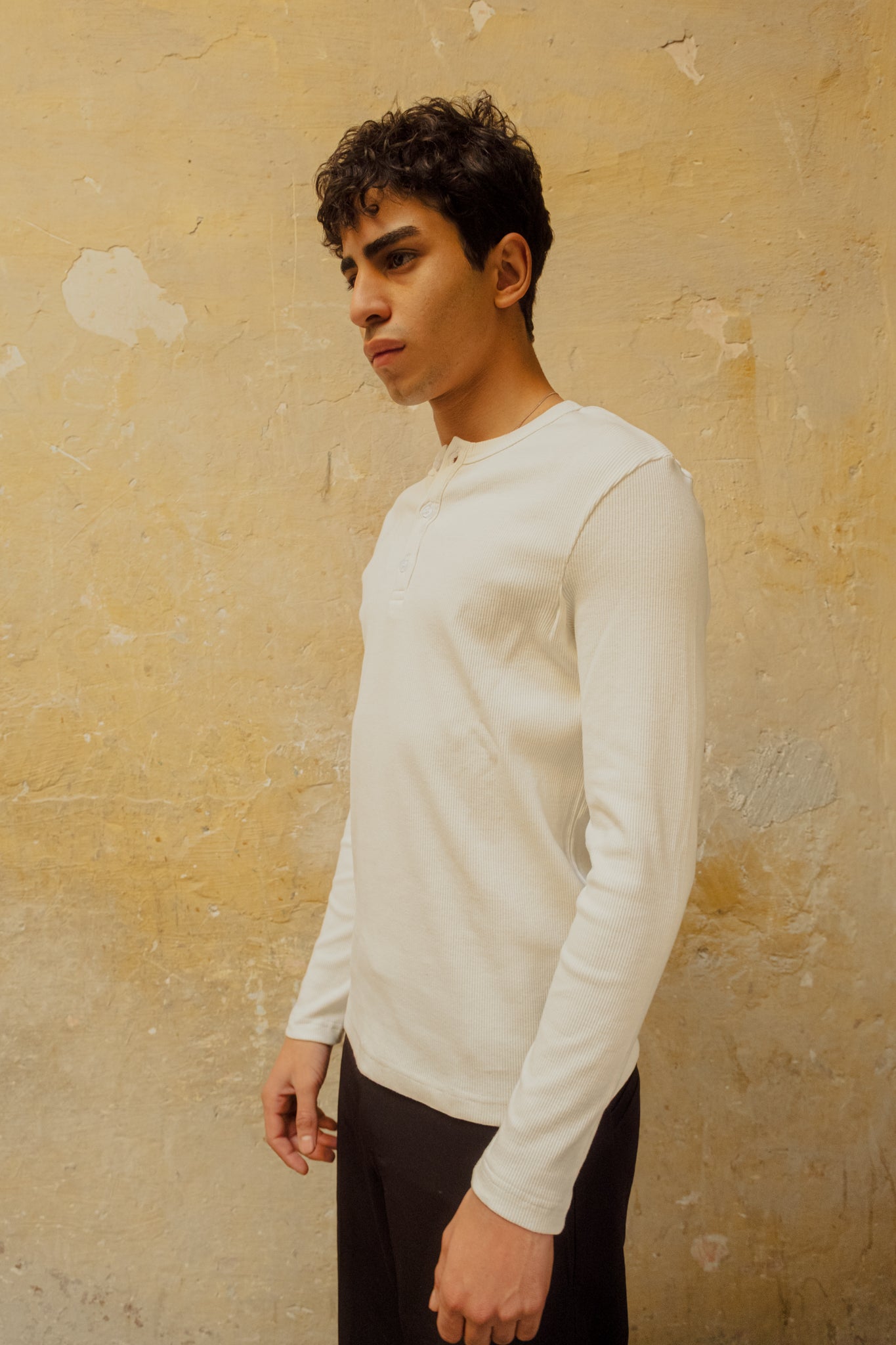 Henley shirt white