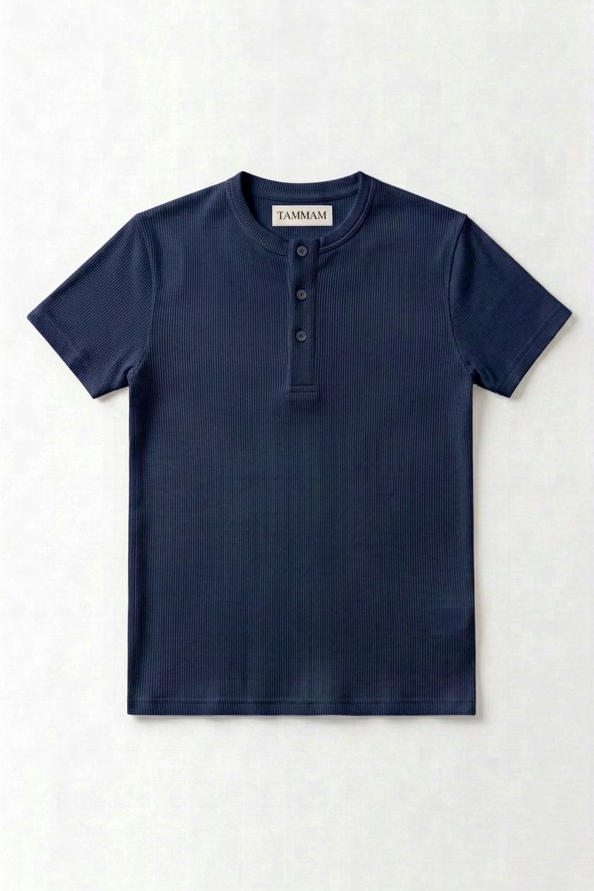 Navy Henley T-shirt