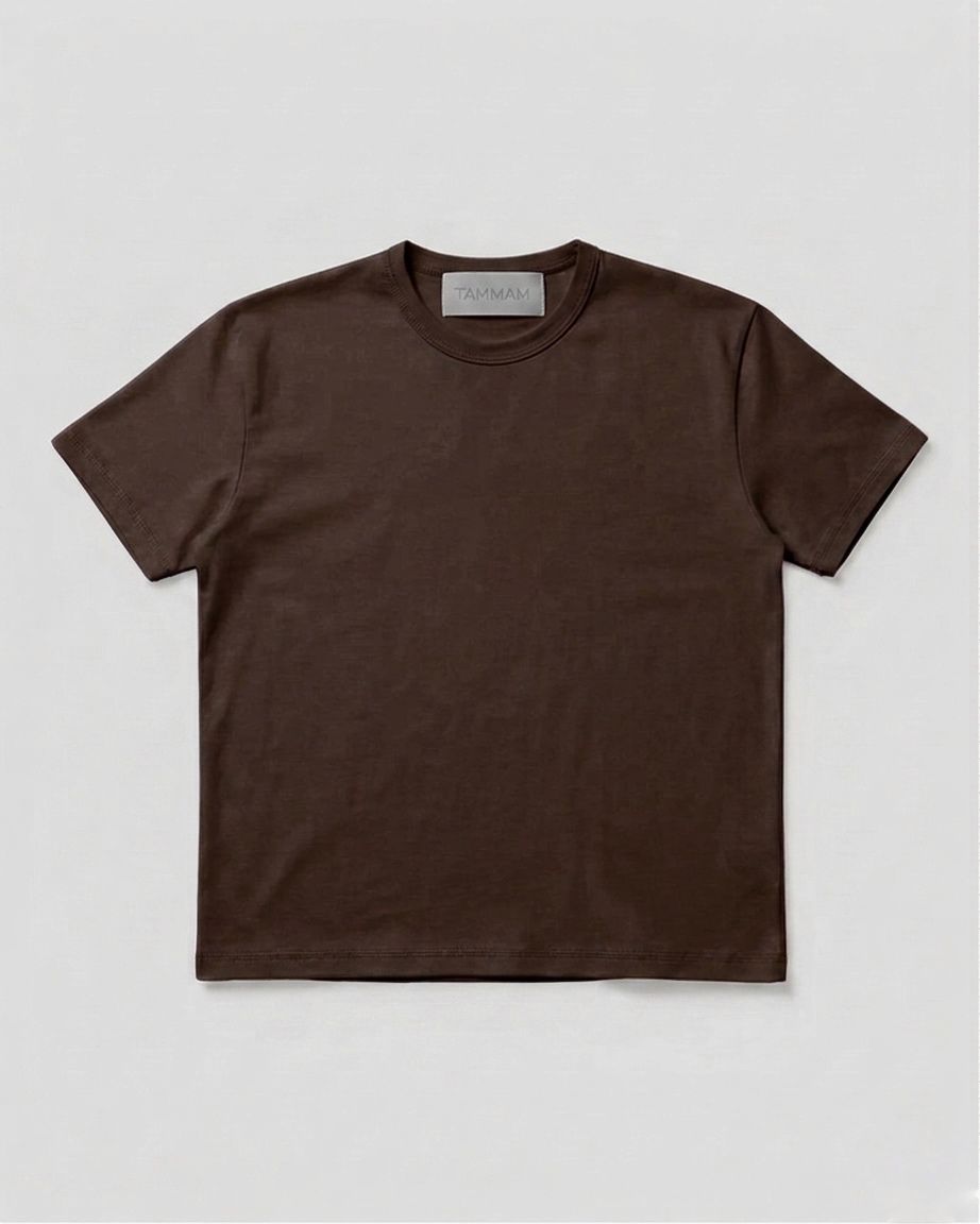 PREMIUM REGULAR Brown T-SHIRT