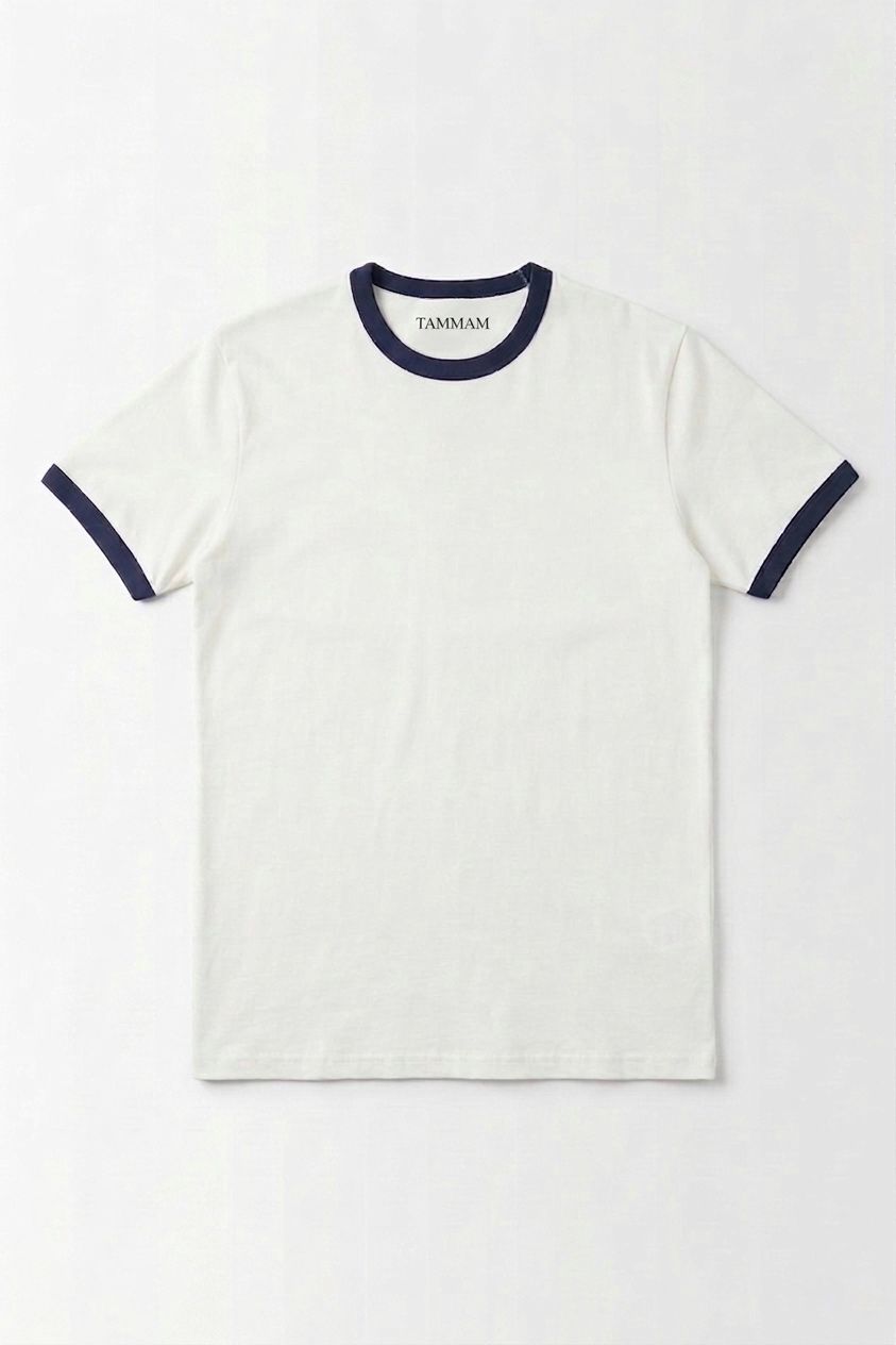 PREMIUM RINGER WHITE T-SHIRT